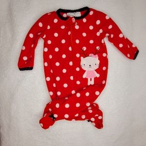 Koala baby red polka dot onesie
